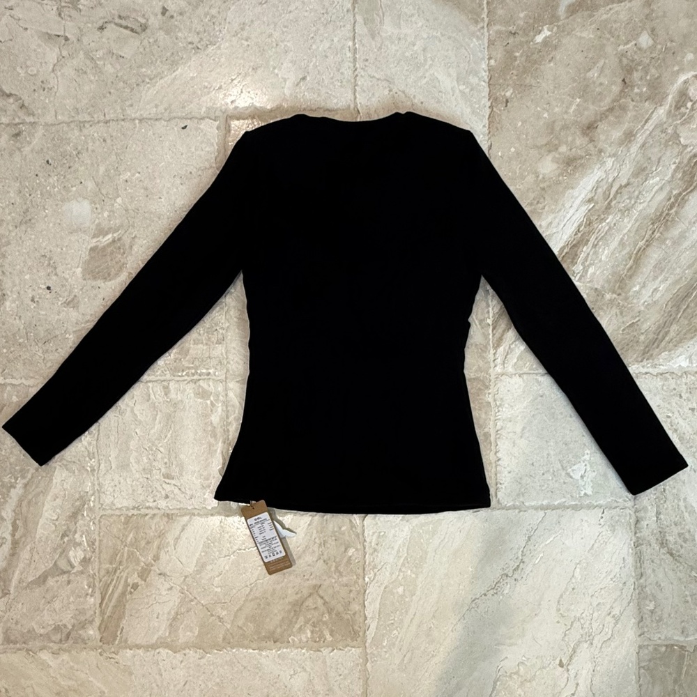 NWT OGL MaxWarm Crewneck Long Sleeve Brami Black (Size M) - Picture 7 of 8